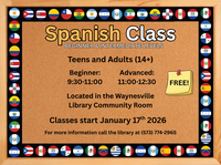 Beginner Spanish Class - Waynesville Library