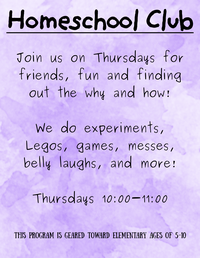 Homeschool Club - Waynesville Library